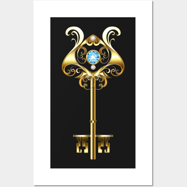 Gold Key Wall Art by Blackmoon9